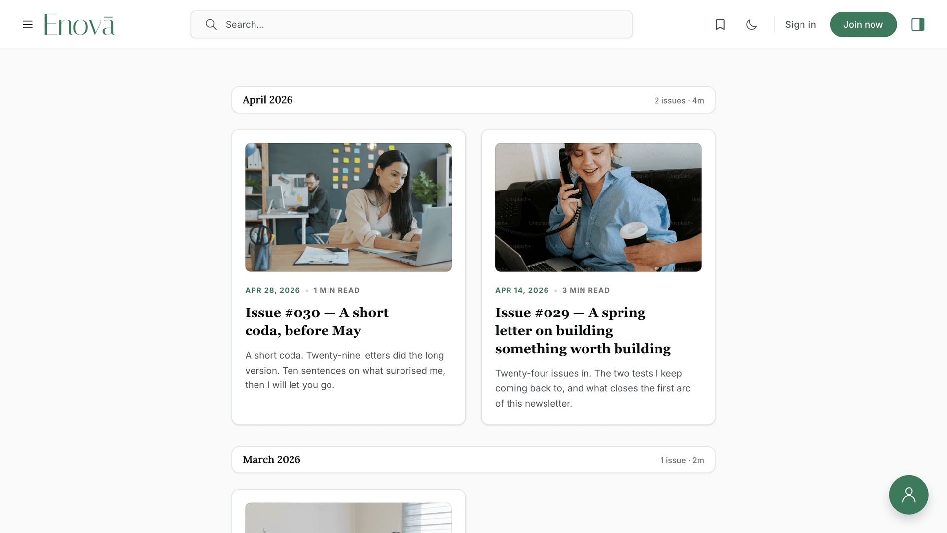 Enova newsletter archive Magazine layout