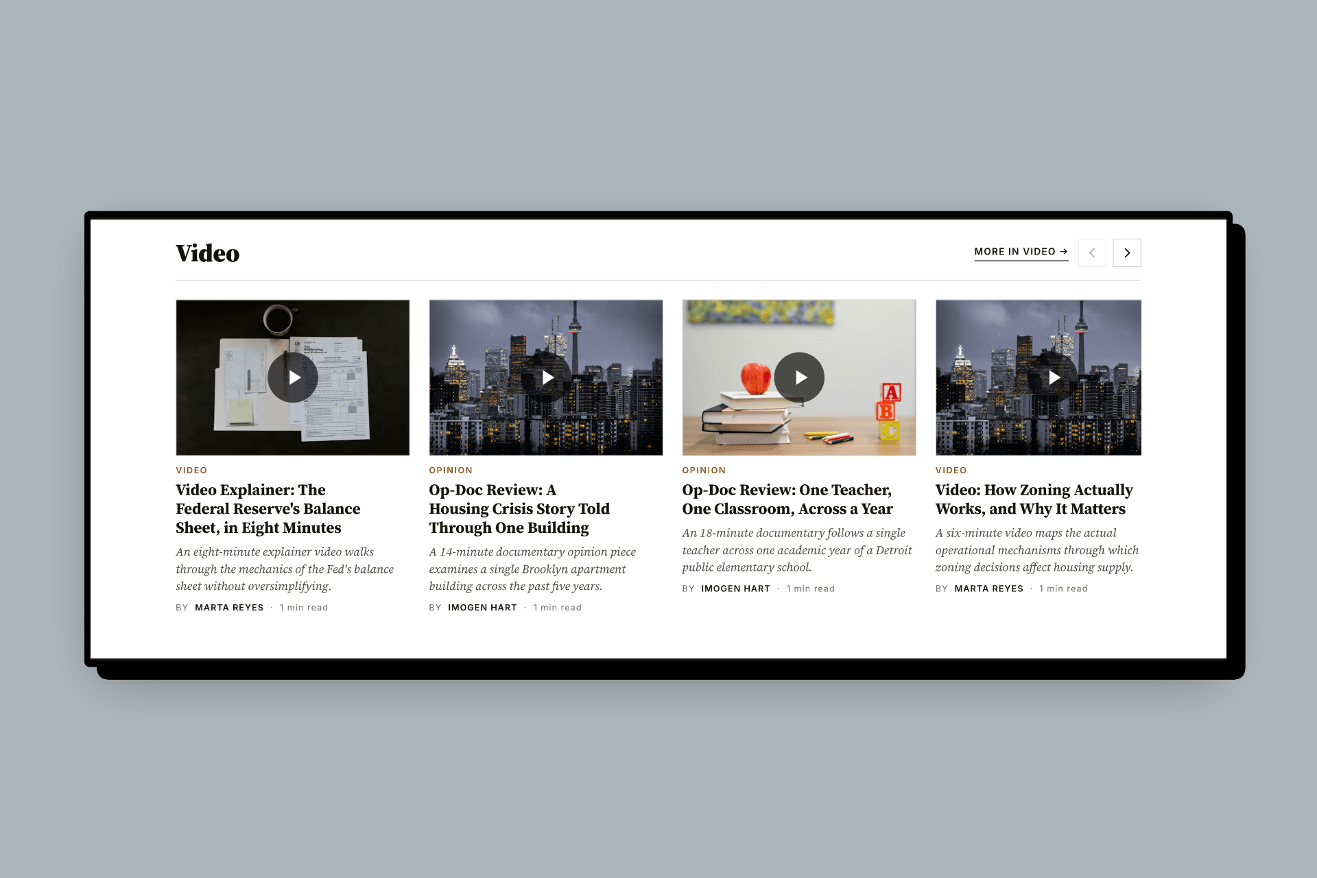 Meridian Ghost news theme, wide four-column grid homepage layout