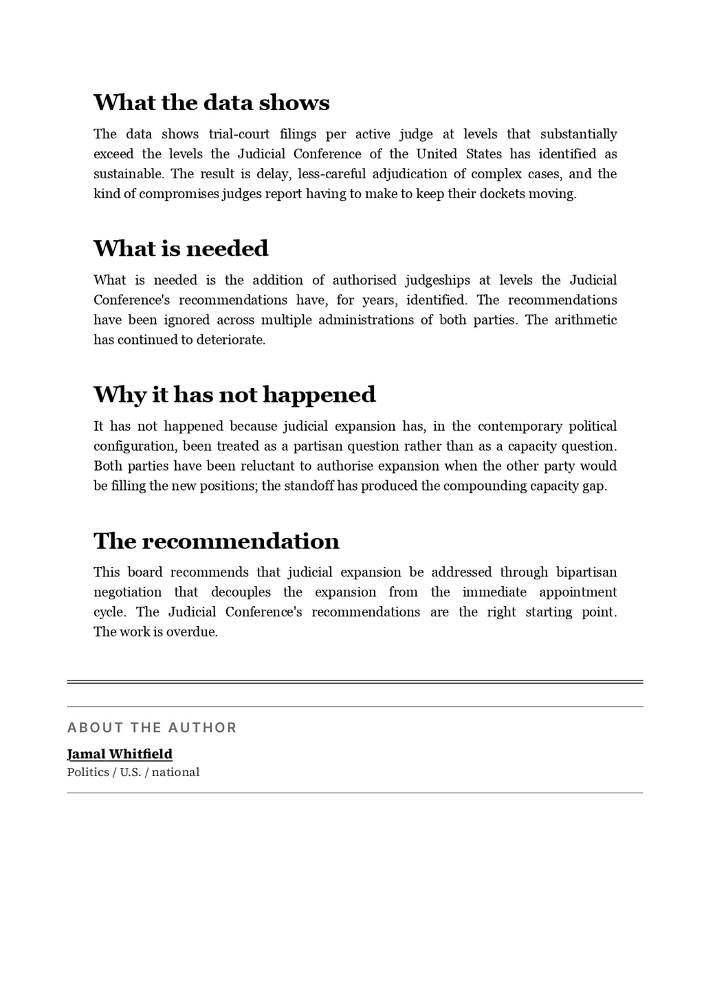 A Meridian post printed to PDF, page two, showing the typeset article body with running headers and page numbers
